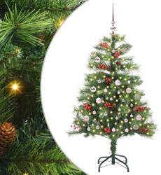 vidaXL Brad de Craciun artificial Verde 150 cm PVC si Metal GartenMobel Dekor (3395127)