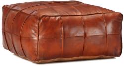 vidaXL Taburet, cafeniu, 60 x 60 x 30 cm, piele naturala de capra GartenMobel Dekor (248132)