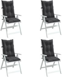 vidaXL Perne scaun cu spatar înalt, 4 buc. antracit 120x50x7 cm textil GartenMobel Dekor (4002344)