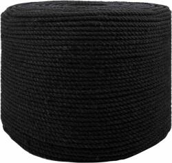 vidaXL Sfoara Negru 0, 4 x 0, 4 x 5000 cm Bumbac GartenMobel Dekor (42011795)
