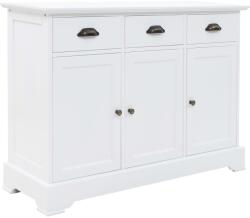vidaXL Servanta cu 3 usi, 105 x 35 x 77, 5 cm, MDF si lemn de pin GartenMobel Dekor (245754) Comoda