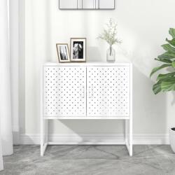 vidaXL Servanta, alb, 75x35x75 cm, otel GartenMobel Dekor (335872) Comoda