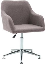 vidaXL Scaun de sufragerie pivotant, gri taupe, material textil GartenMobel Dekor (283478)