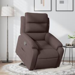 vidaXL Fotoliu rabatabil cu ridicare pe verticala, maro închis, textil GartenMobel Dekor (3204985)