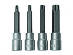 Topmaster Professional Set 4 biti torx act. 1/2" T40-T70 100mm CR-V TMP HardWork ToolsRange (330322) Surubelnita