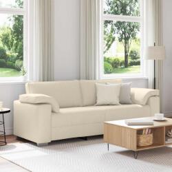 vidaXL Sofa cu 3 locuri Bej 220 cm Material textil din in GartenMobel Dekor (4105246) Canapea