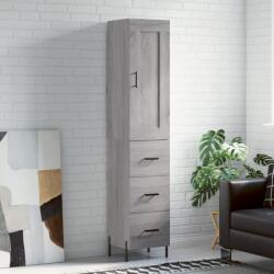 vidaXL Dulap înalt, gri sonoma, 34, 5x34x180 cm, lemn prelucrat GartenMobel Dekor (3200207) Comoda