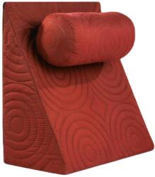 Somnart Perna ortopedica Relax TV antireflux cu husa detasabila, rosie, 60x68x30 cm (5324)