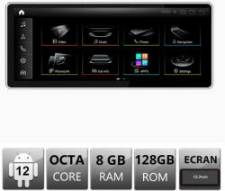 Edotec Navigatie Audi Q5 MMI 3G 2009-2014 Android 12, 8GB RAM, 128GB, 12.3 inch (AD-8 12.3+EDT-3G-12.3-8+128)