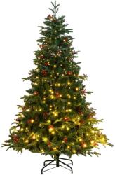 vidaXL Brad Craciun artificial articulat cu 300 LED-uri, 240 cm GartenMobel Dekor (3210473)