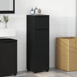 vidaXL Dulap de Baie cu sertar Negru 30, 5 x 30 x 101 cm Lemn compozit GartenMobel Dekor (888738)