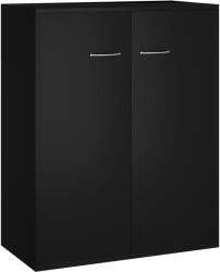 Hessa Comoda Servanta cu 2 Usi, Material PAL, Culoare Negru, Dimensiuni 60x30x75 cm (800730) Comoda