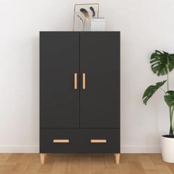 vidaXL Dulap înalt, negru, 70x31x115 cm, lemn compozit GartenMobel Dekor (812529) Comoda