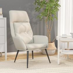 vidaXL Scaun de relaxare, crem, piele întoarsa artificiala GartenMobel Dekor (341284)