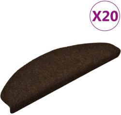 vidaXL Covorase autoadezive pentru scari, 20 buc. , 65x21x4 cm, maro, semirotunde, mari GartenMobel Dekor (3365650) Covor