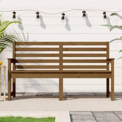 vidaXL Banca de gradina, maro miere, 159, 5x48x91, 5 cm, lemn masiv pin GartenMobel Dekor (824070)