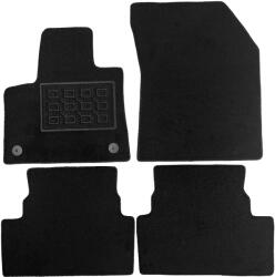 RapidAuto Set covorase auto din mocheta pentru Peugeot 3008 II si Opel Grandland X, negre, 4 piese (840411BLACK)