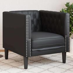 vidaXL Scaun canapea Chesterfield Argyle Negru 71 x 74.5 x 70.5 cm GartenMobel Dekor (42013013) Canapea