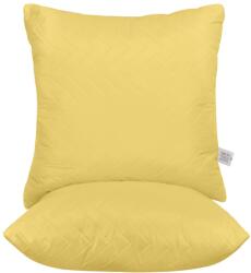 Somnart Set 2 perne matlasate SomnArt 70x70 cm, microfibra galbena (4325)