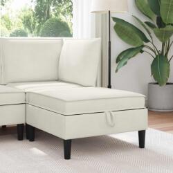 vidaXL Taburet cu depozitare Crem Catifea GartenMobel Dekor (42027140) Canapea