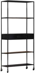 vidaXL Biblioteca, 80x35x180 cm, lemn mango nefinisat & fier GartenMobel Dekor (323734) Biblioteca