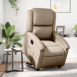 vidaXL Fotoliu rabatabil electric cu ridicare, cappuccino GartenMobel Dekor (3204246)