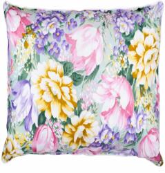 Somnart Perna SomnArt 60x60 cm cu pene si puf de gasca, bumbac 100%, florala (3146)