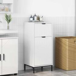 vidaXL Dulap de Baie Alb foarte lucios 39.5 x 36 x 88 cm Lemn compozit GartenMobel Dekor (883398)