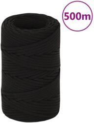 vidaXL Franghie de lucru, negru, 2 mm, 500 m, poliester GartenMobel Dekor (152796)