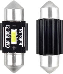AMiO Set 2 becuri auto LED C5W 31mm Canbus Amio UltraBright, alb 12-24V (AM02441)