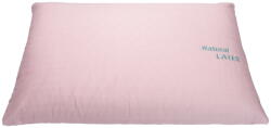 Somnart Perna Somnart din latex natural 66x38x14 cm, husa 100% bumbac, roz (3373)