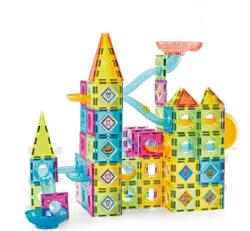 Bufnitel Labirint magnetic pentru copii, 139 piese, constructii 3D, 5.5 cm (CH1038)