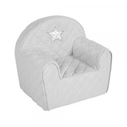 Klups Fotoliu pentru copii Klups Star Grey, moale, matlasat, cu husa detasabila (00085249)