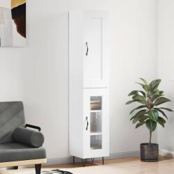 vidaXL Dulap înalt, alb extralucios, 34, 5x34x180 cm, lemn prelucrat GartenMobel Dekor (3200419) Comoda