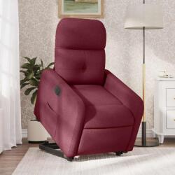 vidaXL Fotoliu electric rabatabil cu ridicare, rosu vin, textil GartenMobel Dekor (3206816)