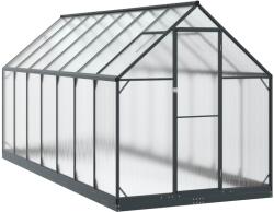 vidaXL Sera de gradina cu usa Antracit 183, 5 x 423, 5 x 207 cm GartenMobel Dekor (3433045)