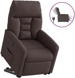 vidaXL Fotoliu electric rabatabil cu ridicare, maro închis, textil GartenMobel Dekor (3303057)