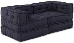 vidaXL Fotolii puf modulare, 2 buc. , antracit, textil GartenMobel Dekor (3315066)