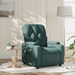 vidaXL Fotoliu rabatabil, verde închis, material textil GartenMobel Dekor (372485)