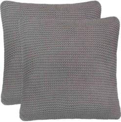 vidaXL Perne de aruncat 2 pcs Gri Bumbac GartenMobel Dekor (245102)