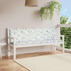 vidaXL Perne banca de gradina, 2 buc, 200x50x7cm, model frunze, textil GartenMobel Dekor (361750)