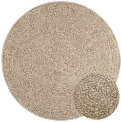 vidaXL Covor ZIZUR, aspect iuta, Ø 120 cm, pentru interior si exterior GartenMobel Dekor (4010415) Covor