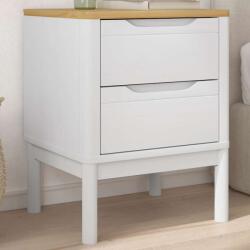 vidaXL Noptiera, alb, 45x39x57 cm, lemn masiv de pin GartenMobel Dekor (374003)