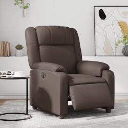 vidaXL Fotoliu rabatabil electric, maro, piele ecologica GartenMobel Dekor (3205138)
