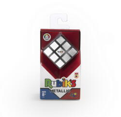 Spin Master Cub Rubik Metalic 3x3 original, puzzle premium pentru 8+ ani (6062797)