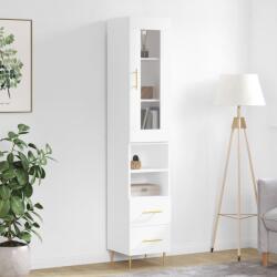 vidaXL Dulap înalt, alb, 34, 5x34x180 cm, lemn prelucrat GartenMobel Dekor (3199289) Comoda