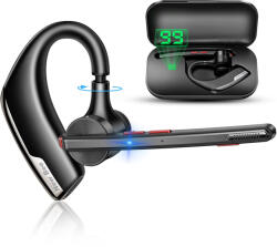 New Bee Casca Bluetooth New Bee M51, Baterie 60 ore, Cu carcasă, Două microfoane, Reducere zgomot DSP, Sunet HD, Multipoint, Două moduri de încărcare (73847595)