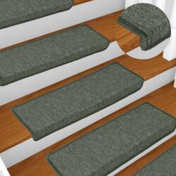 vidaXL Covorase pentru scari, 30 buc. , 65x21x4 cm, verde închis, cu margini dreptunghiulare GartenMobel Dekor (3365773) Covor