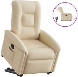 vidaXL Fotoliu electric rabatabil cu ridicare, crem, textil GartenMobel Dekor (3303282)