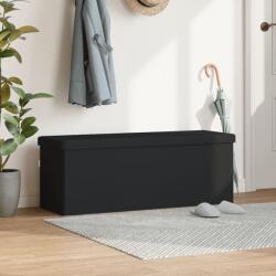vidaXL Banca de depozitare, negru, PVC GartenMobel Dekor (374906)